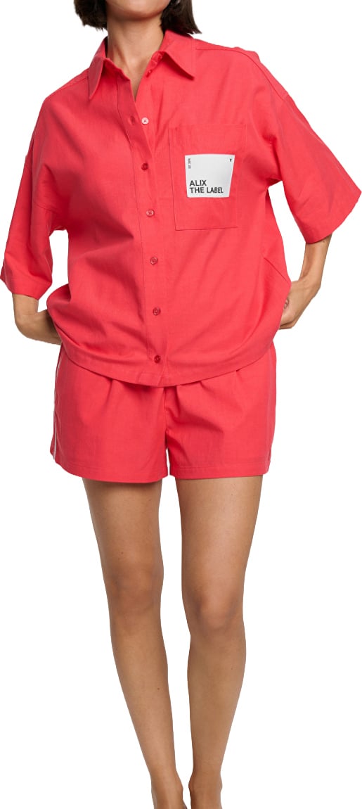 Alix The Label Sporty Shorts Rood