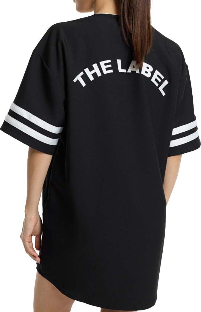 Alix The Label Baseball Shirt Dress Zwart