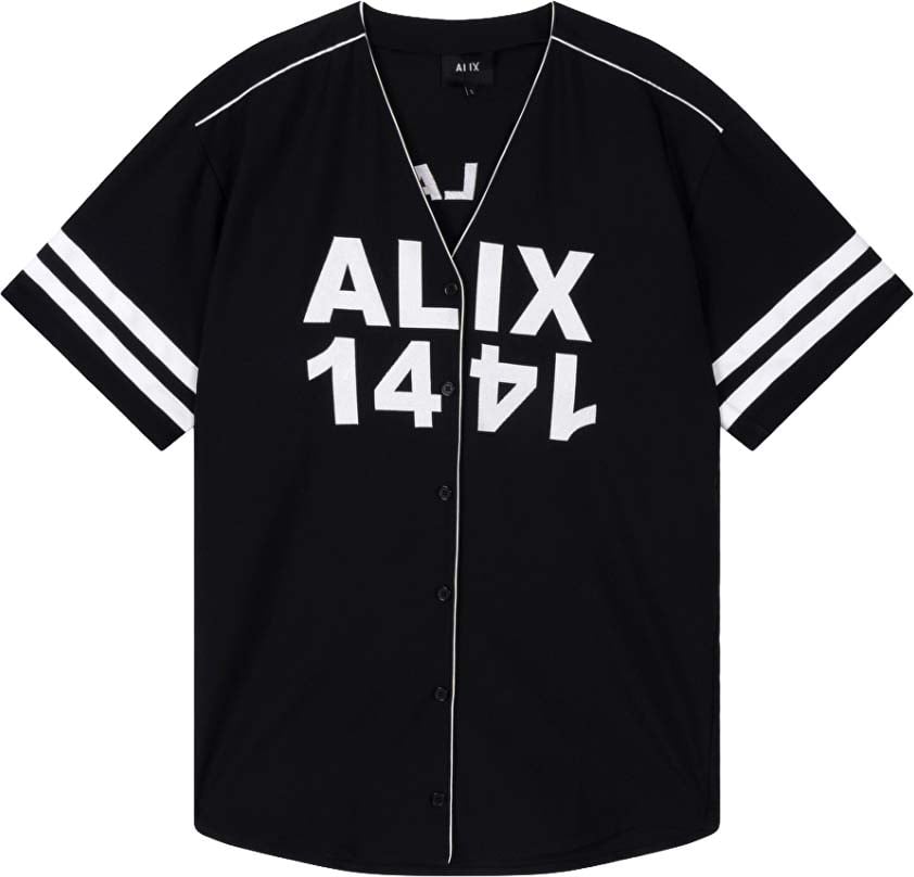 Alix The Label Baseball Shirt Dress Zwart