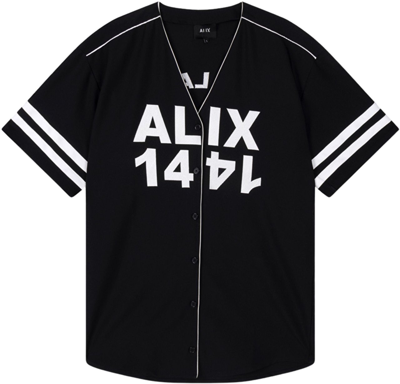 Alix The Label Ladies Woves Baseball Shirt Dress Zwart 2604335682 Zwart