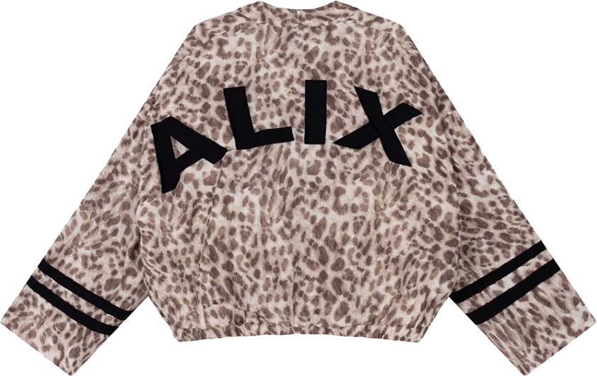 Alix The Label Sporty Animal Blouse Beige