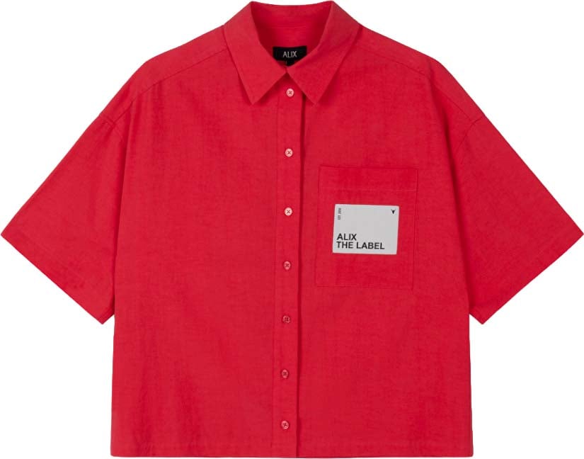Alix The Label Short Sleeve Blouse Rood