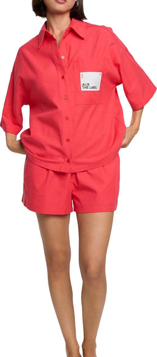 Alix The Label Short Sleeve Blouse Rood