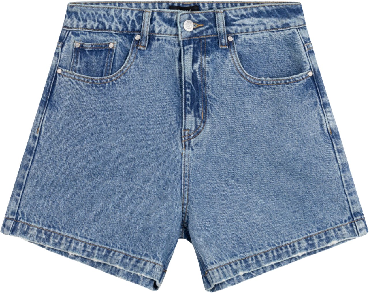 Alix The Label Ladies Woven Bermuda Denim Shorts Shorts Blauw 2606132787 Blauw