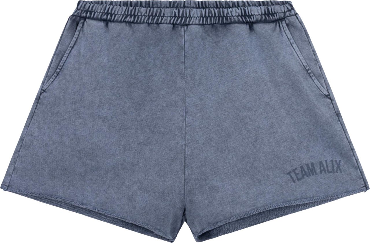 Alix The Label Ladies Knitted Team Alix Sweat Shorts Shorts Donkerblauw 2606144796 Blauw