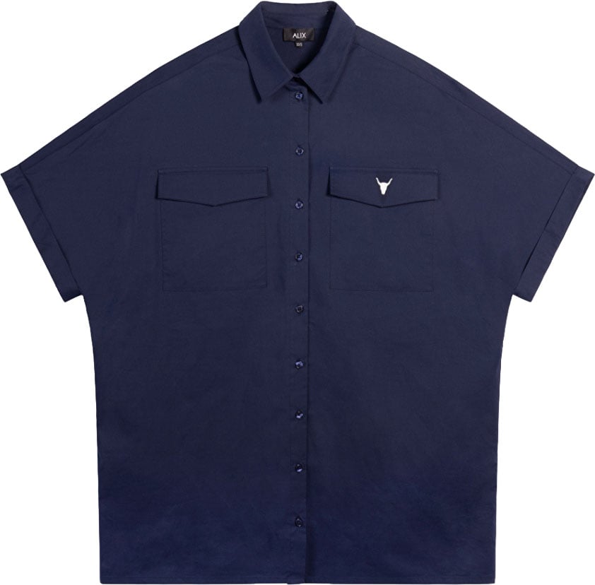 Alix The Label Blouse Jurk Blauw