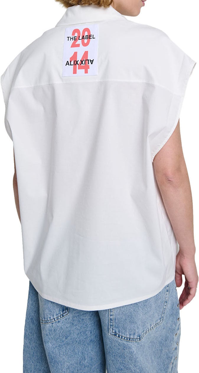 Alix The Label Sleeveless Blouse Wit