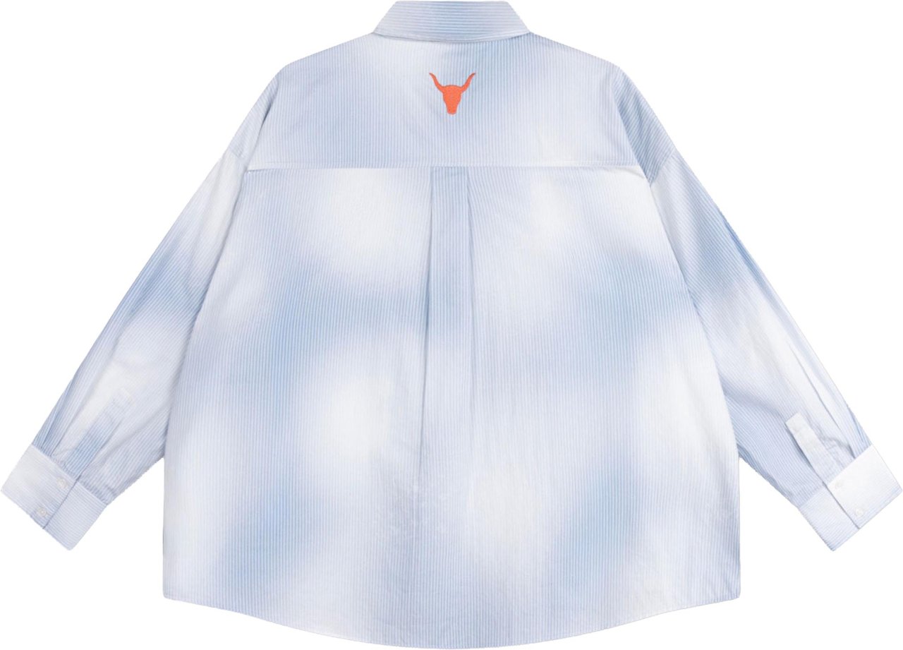 Alix The Label Ladies Woven Faded Stripe Blouse Blouses Lichtblauw 2606933782 Blauw
