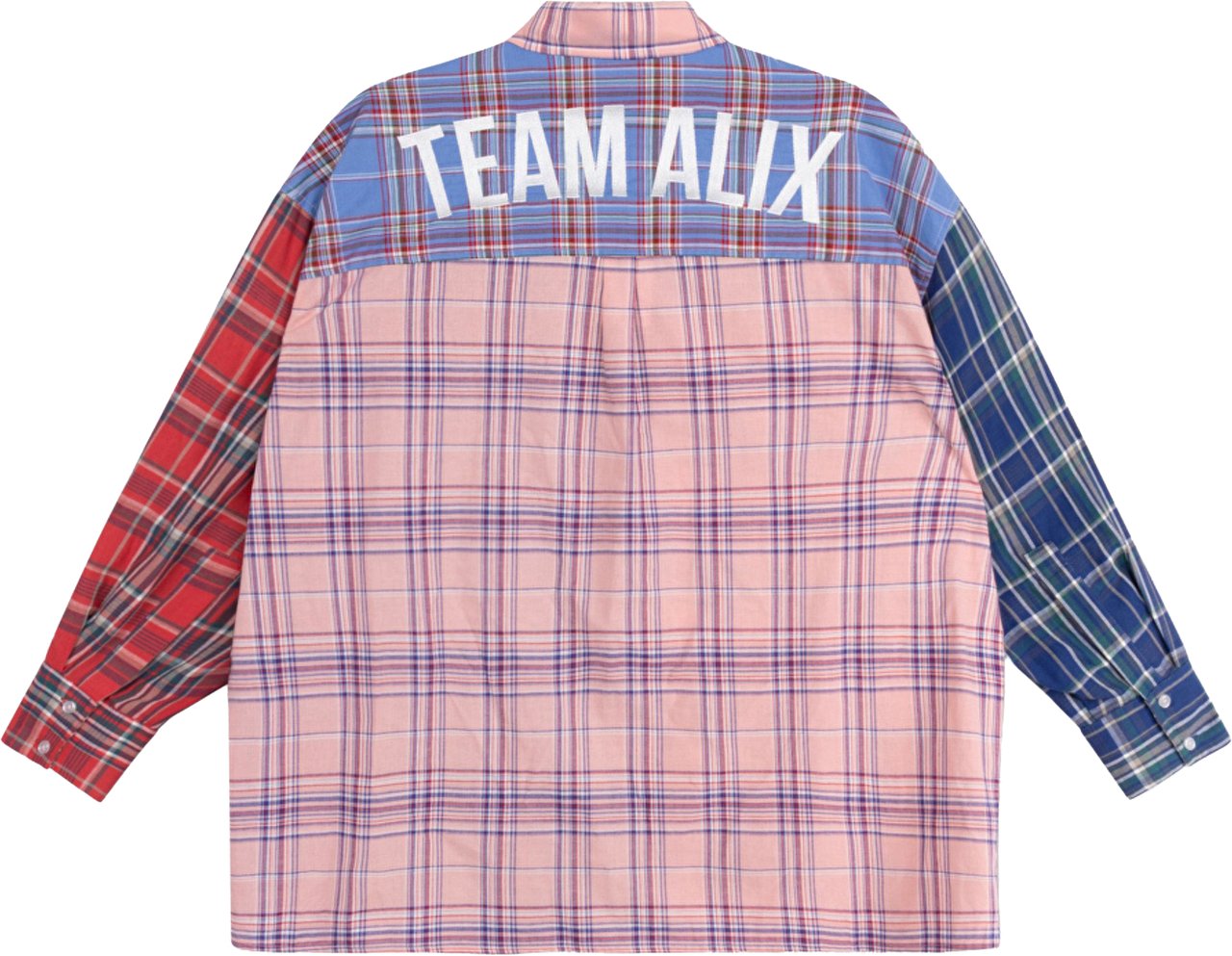 Alix The Label Ladies Woven Check Mix Blouse Blouses Lichtroze 2606939752 Roze
