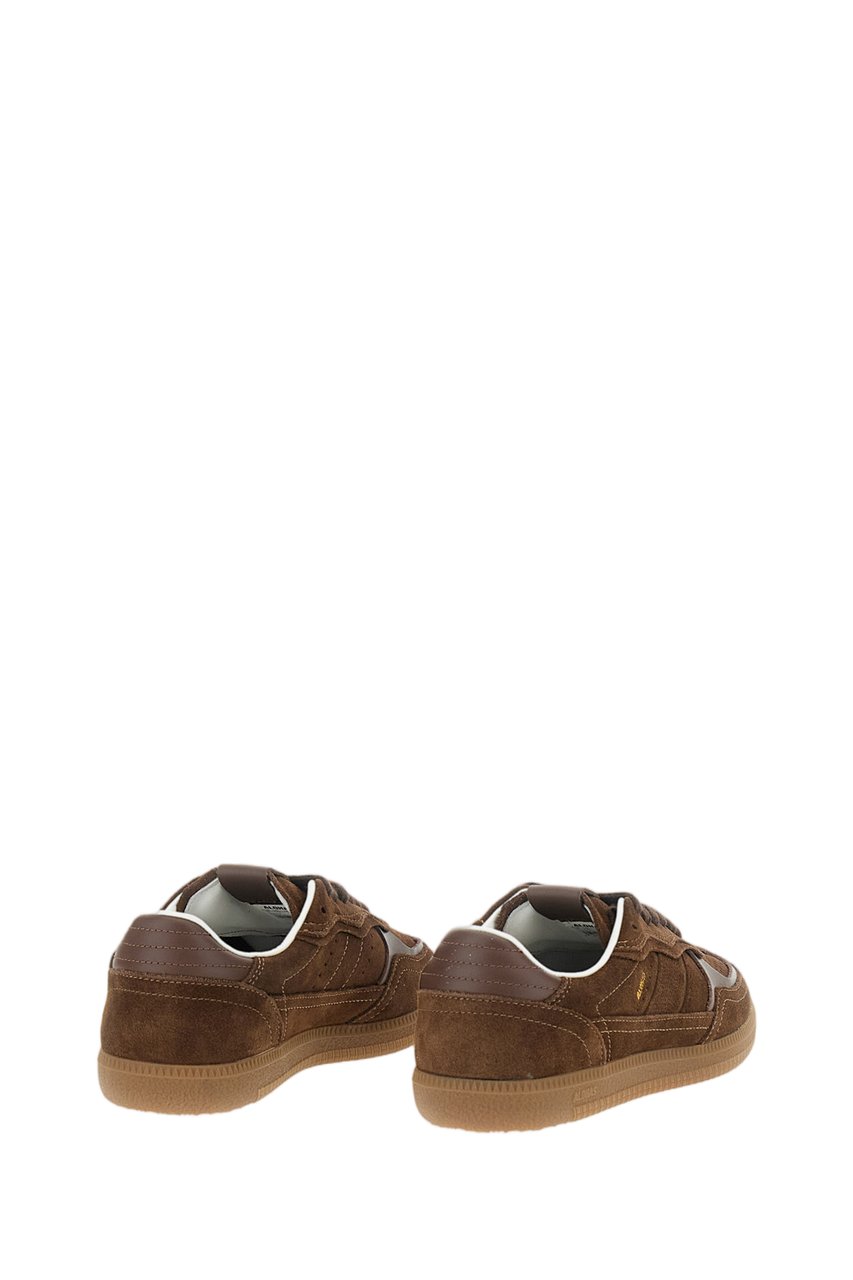 Alohas Chocolate Brown Suede Retro Sneakers Bruin