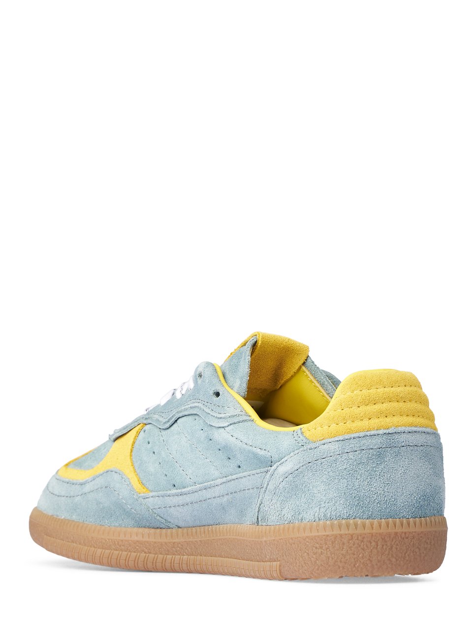 Alohas Muted Blue Low-Top Sneakers with Suede-Like Texture Grijs