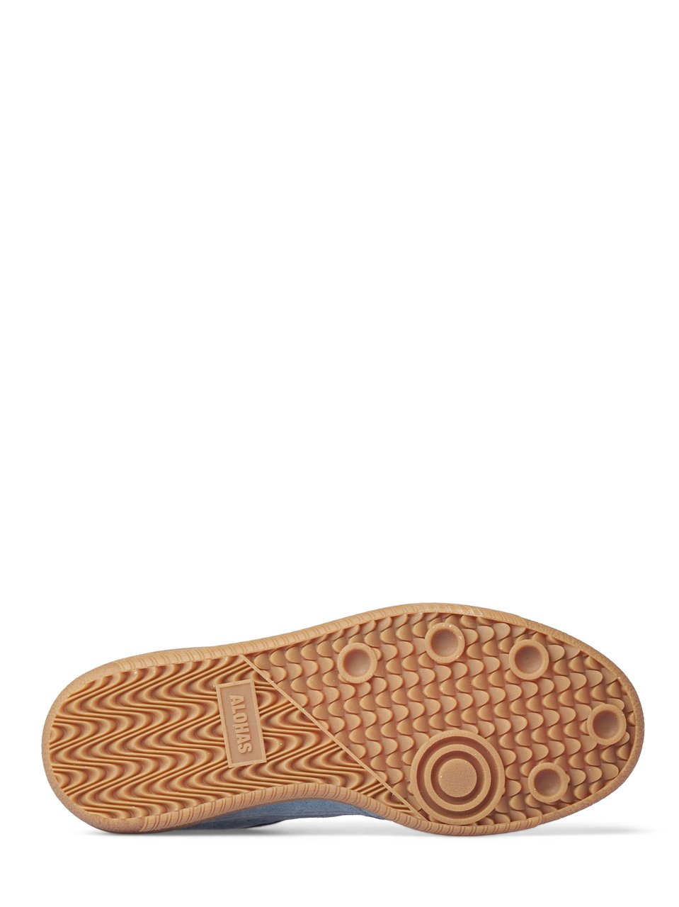Alohas Muted Blue Low-Top Sneakers with Suede-Like Texture Grijs