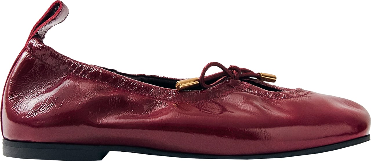 Alohas Flat Shoes Onix Burgundy Maroon