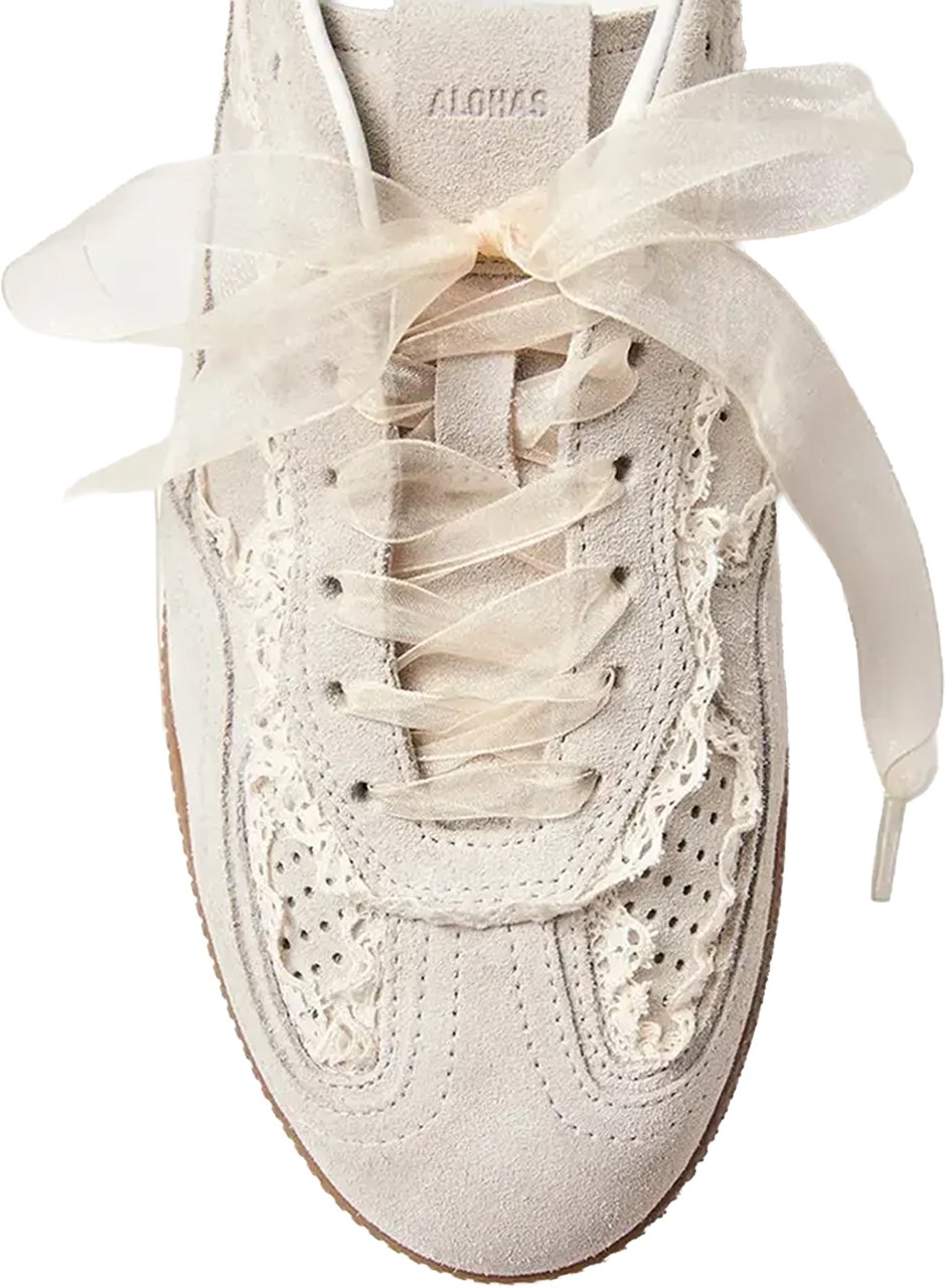 Alohas Sneakers Crochet Cream Wit