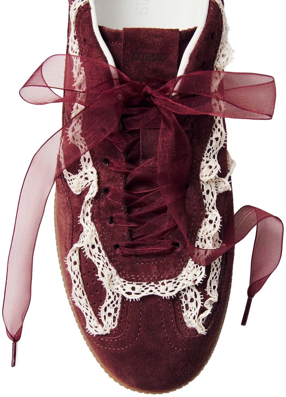 Alohas Sneakers Crochet Burgundy Maroon