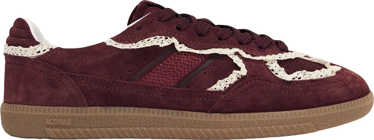 Alohas Sneakers Crochet Burgundy Maroon