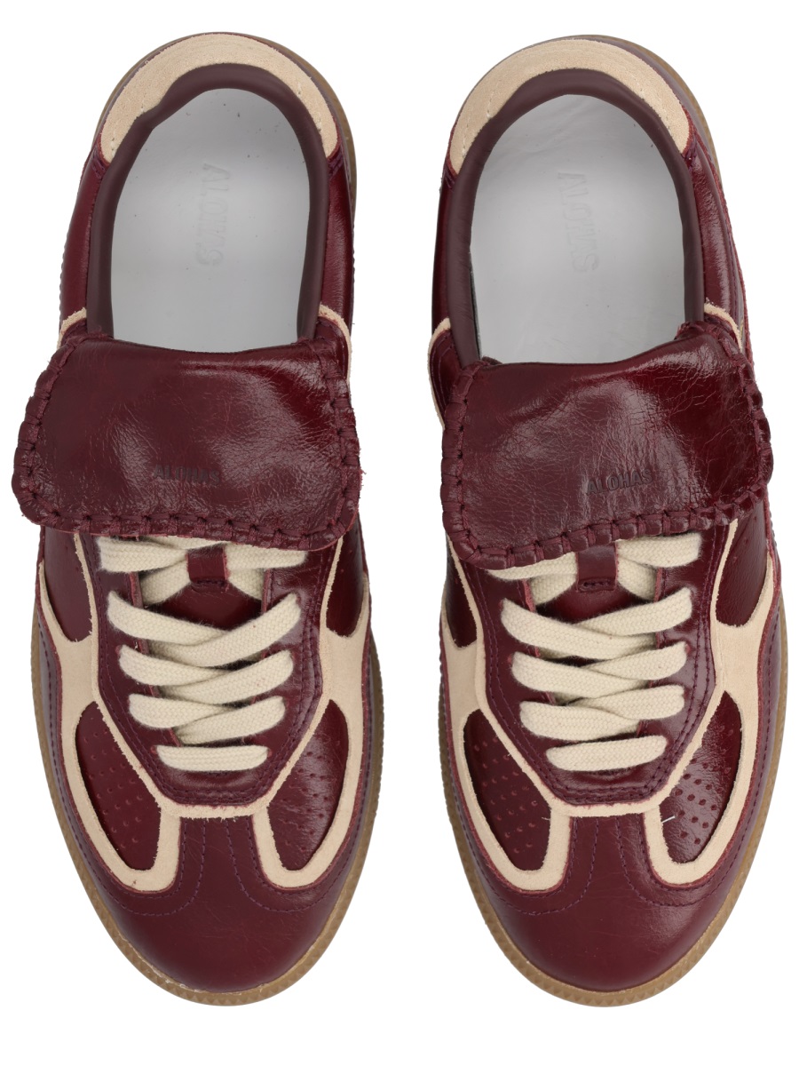 Alohas Burgundy Tb.490 Club Fold-Over Sneakers Zwart