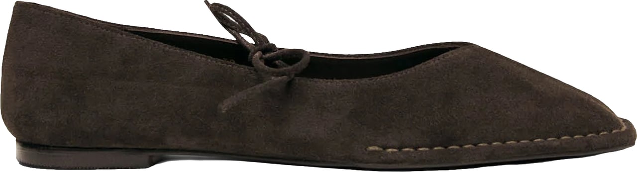 Alohas Flat Shoes Suede Coffee Brown Bruin