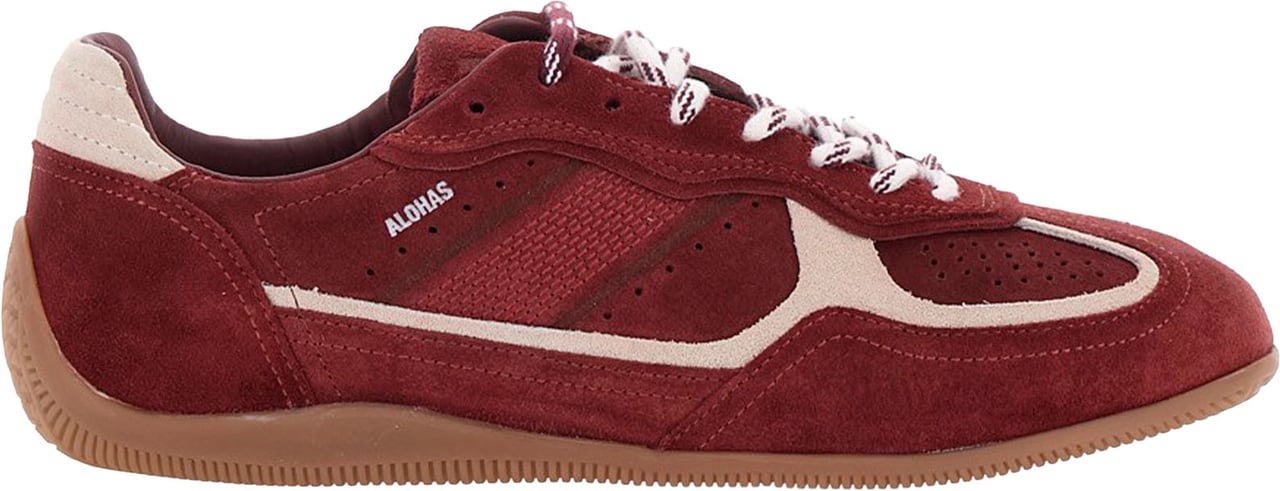 Alohas Sneakers Suede Burgundy Maroon