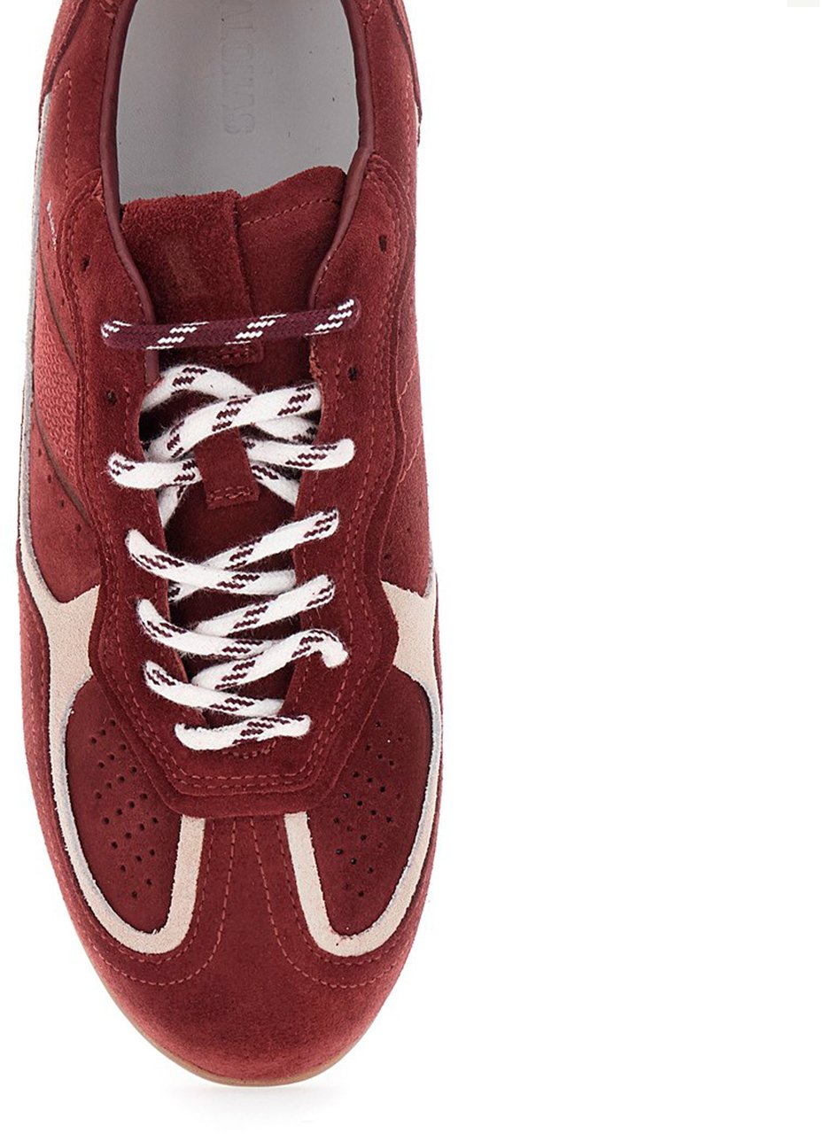 Alohas Sneakers Suede Burgundy Maroon