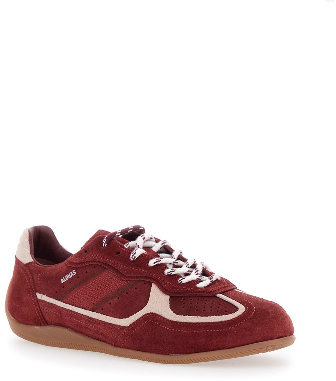 Alohas Sneakers Suede Burgundy Maroon