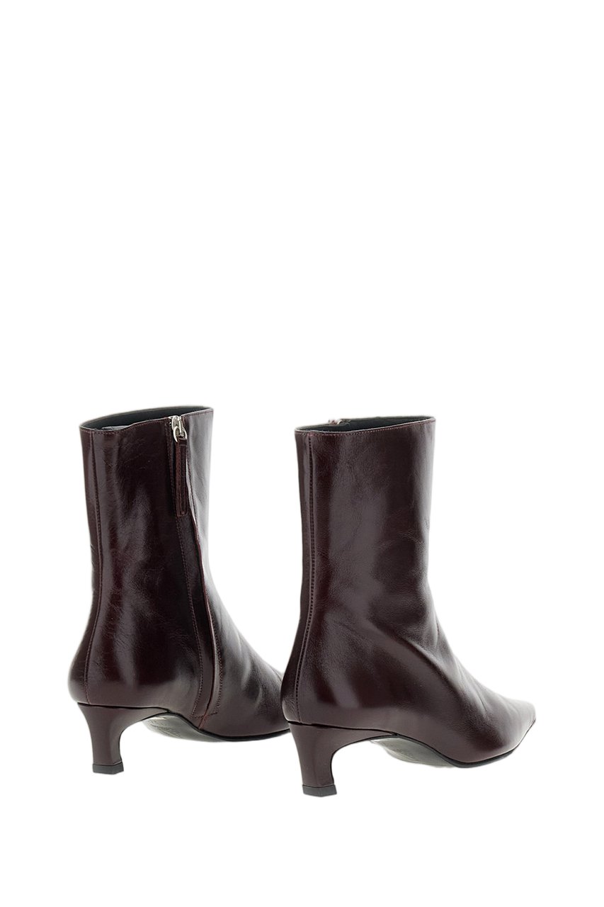 Alohas Burgundy Ambar Rift Leather Boots Maroon