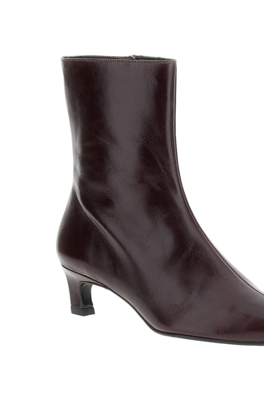 Alohas Burgundy Ambar Rift Leather Boots Maroon