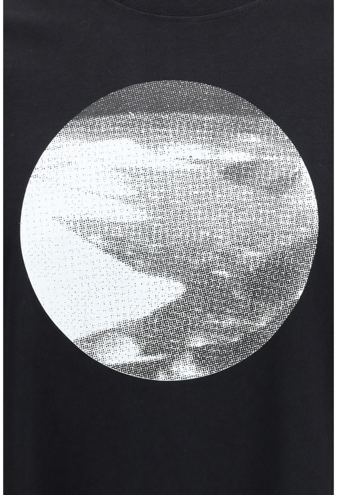 Alpha Industries ALPHA INDUSTRIES Black Cotton T-Shirt Zwart