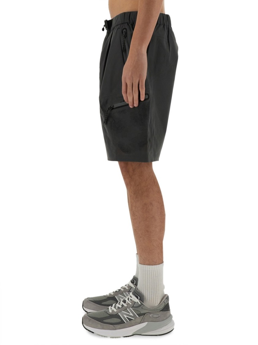 Alpha Industries Shorts With Laser-Cut Design Grijs
