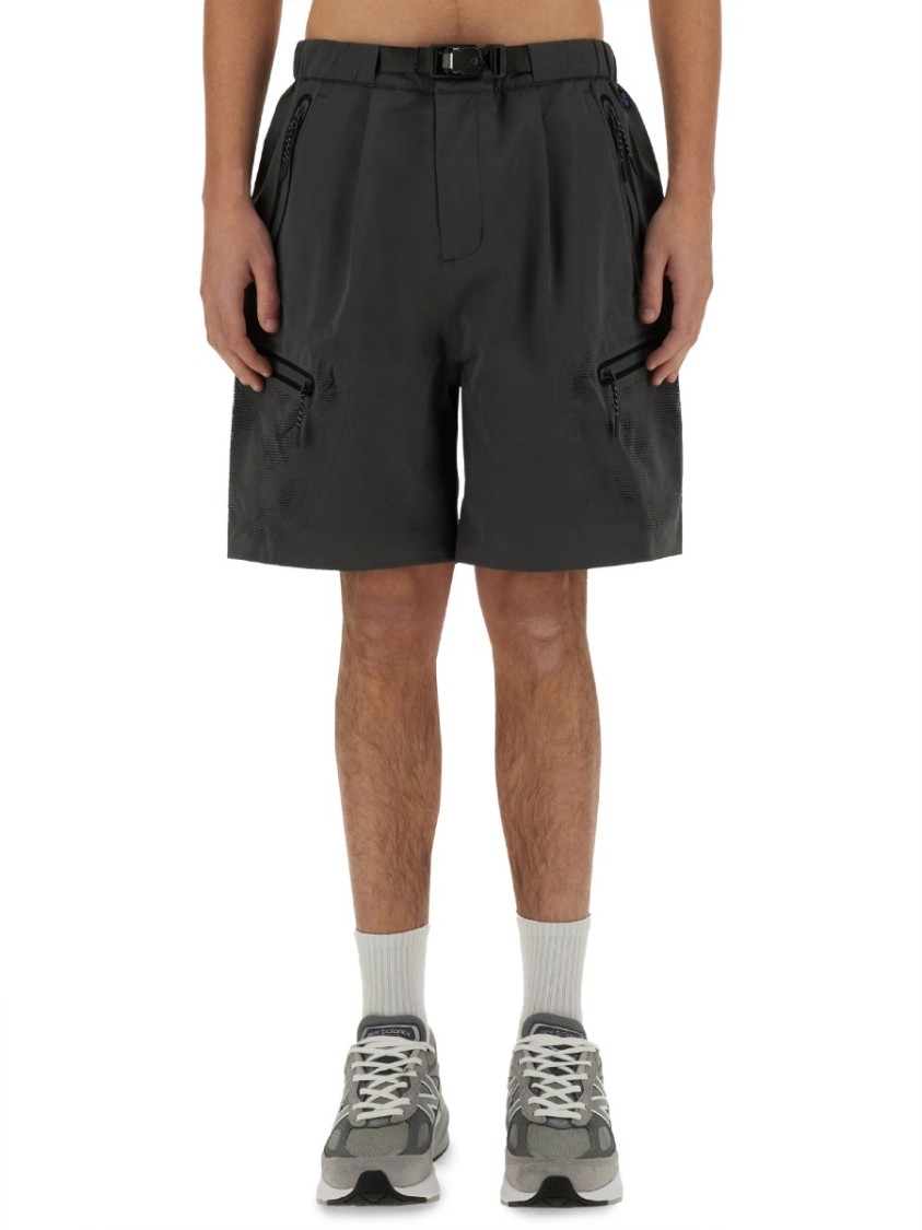 Alpha Industries Shorts With Laser-Cut Design Grijs