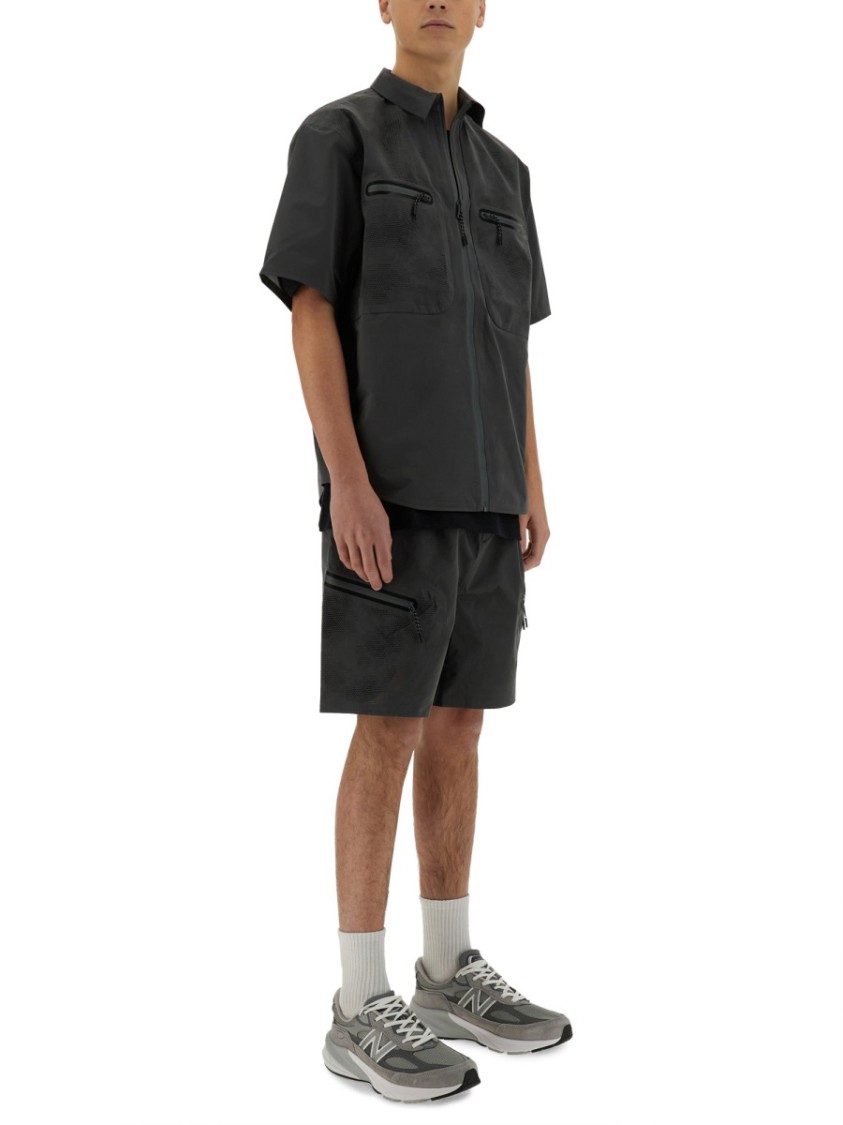 Alpha Industries Shorts With Laser-Cut Design Grijs