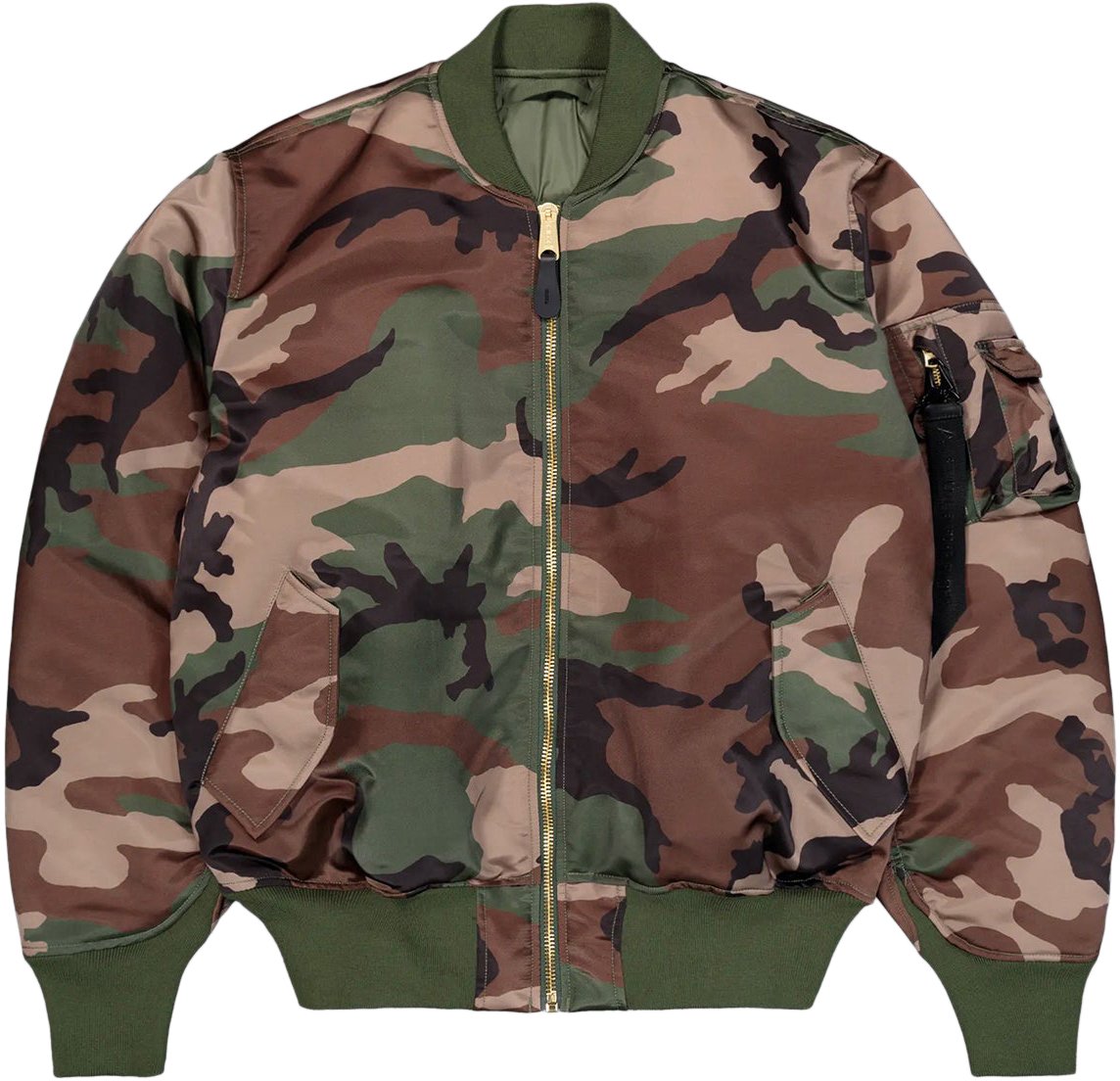 Alpha Industries Bomber MA-1 Ultra Violet Flight Primaloft Wdl Camo 65 Divers