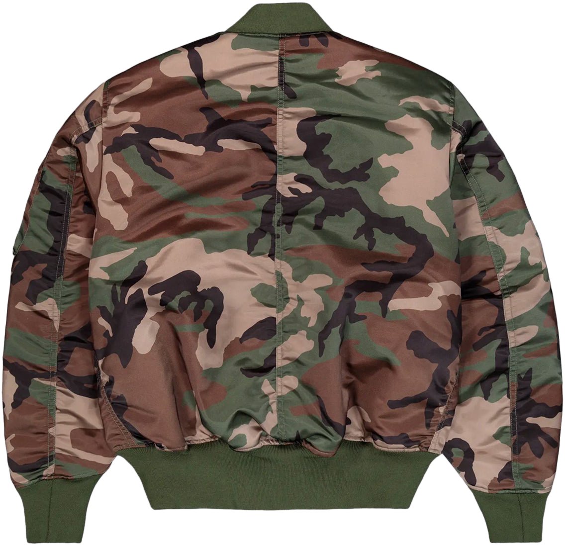 Alpha Industries Bomber MA-1 Ultra Violet Flight Primaloft Wdl Camo 65 Divers