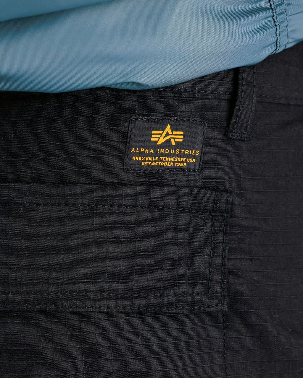 Alpha Industries Pantalone Ripstop Cargo Nero Zwart