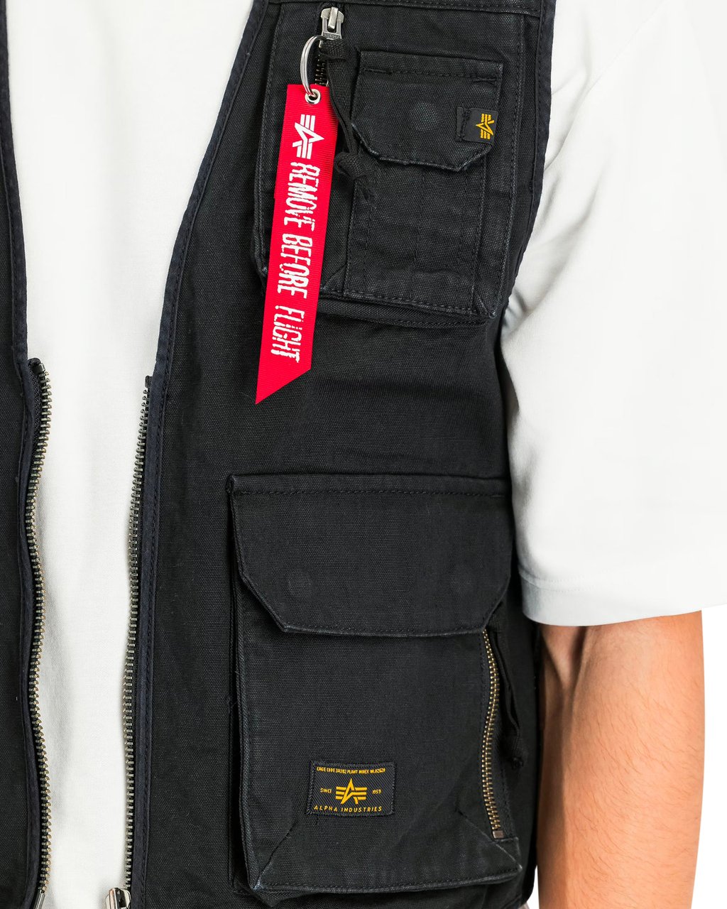 Alpha Industries Vest Mesh Utility Nero Zwart