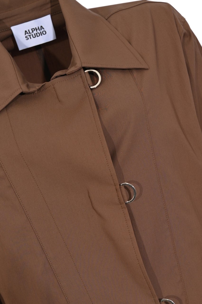 Alpha Studio Coats Cioccolato Bruin