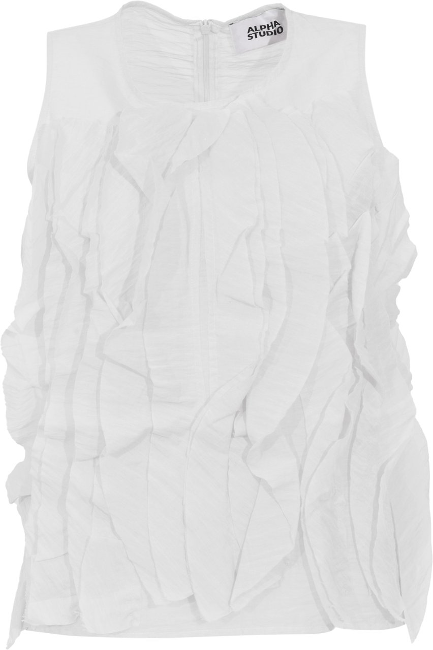 Alpha Studio Top White Wit