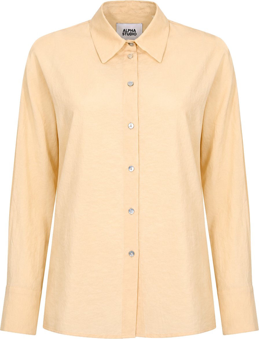 Alpha Studio Shirts Yellow Geel