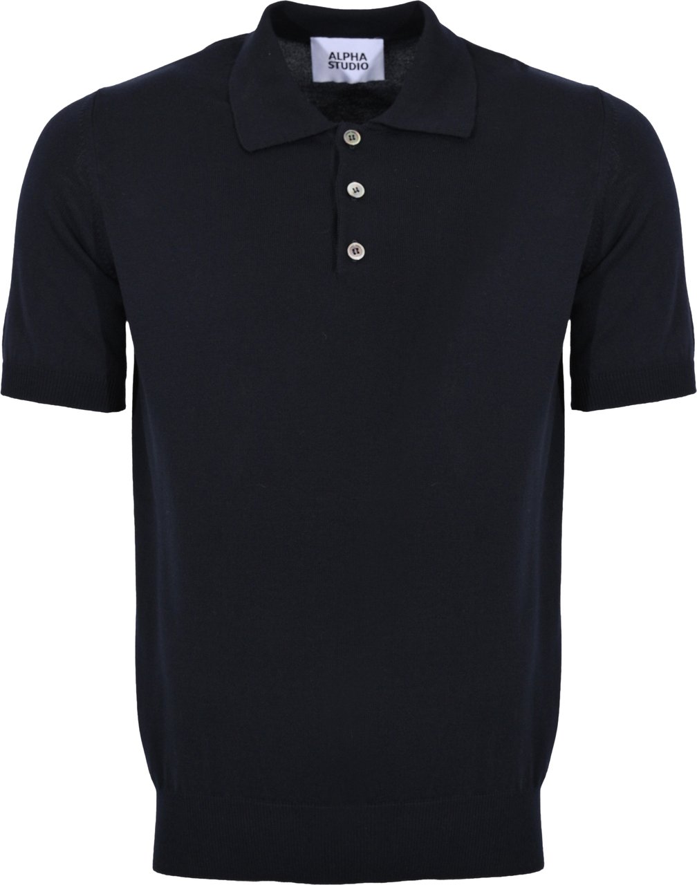 Alpha Studio T-Shirts And Polos Blue Zwart