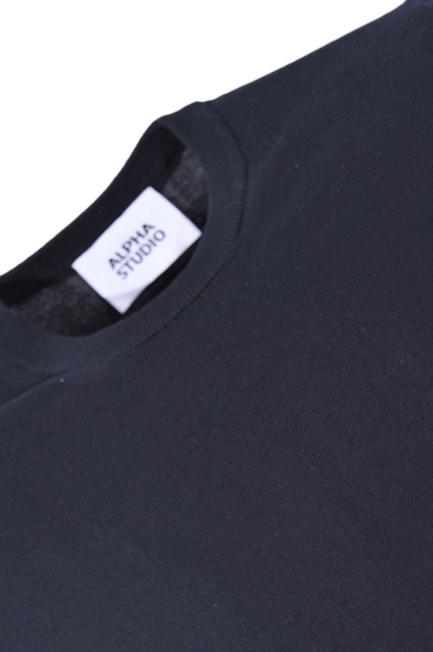 Alpha Studio Sweaters Blue Navy