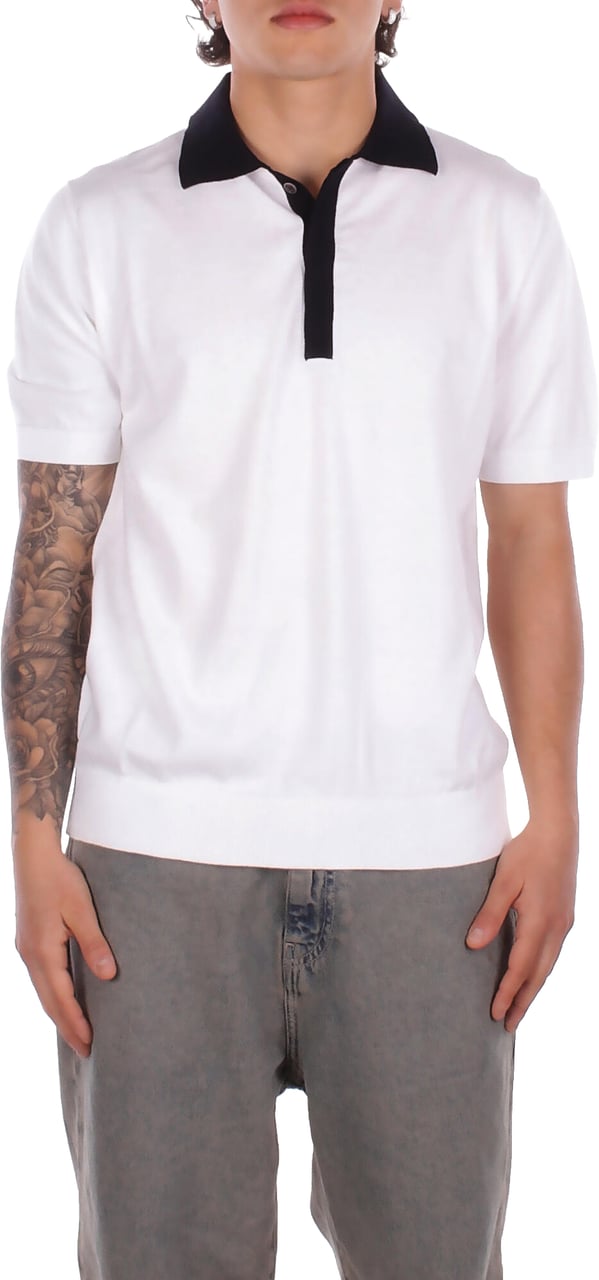 Alpha Studio T-Shirts And Polos Bianco Wit