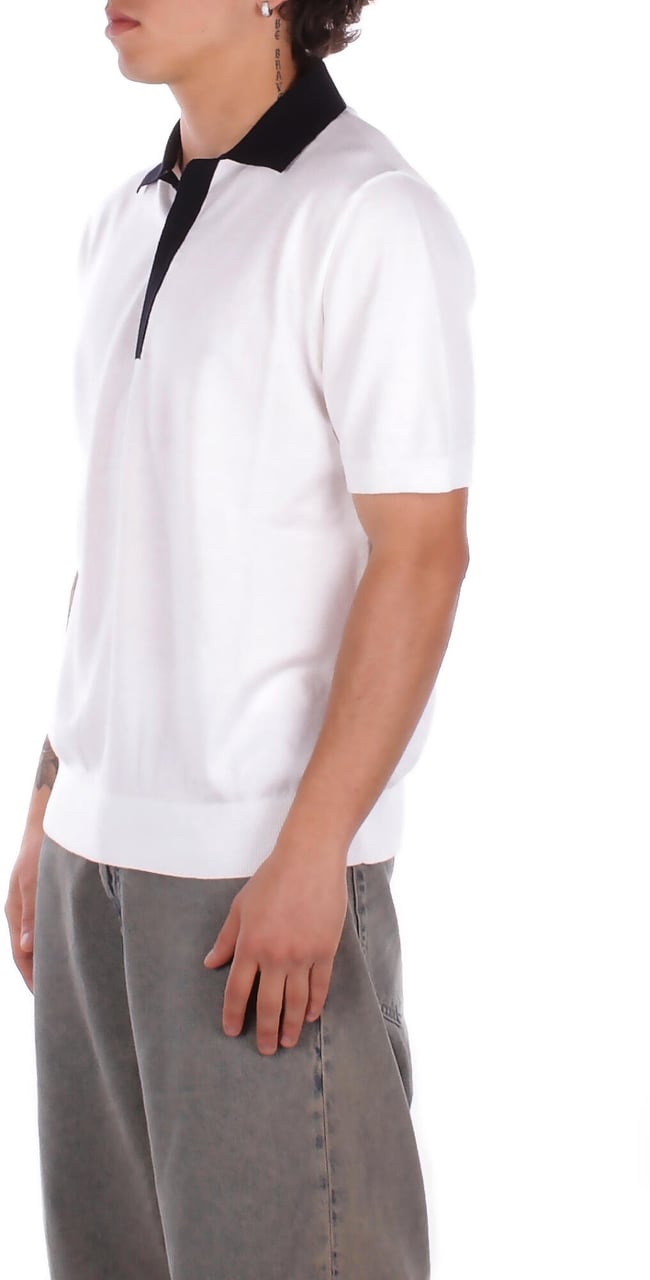 Alpha Studio T-Shirts And Polos Bianco Wit