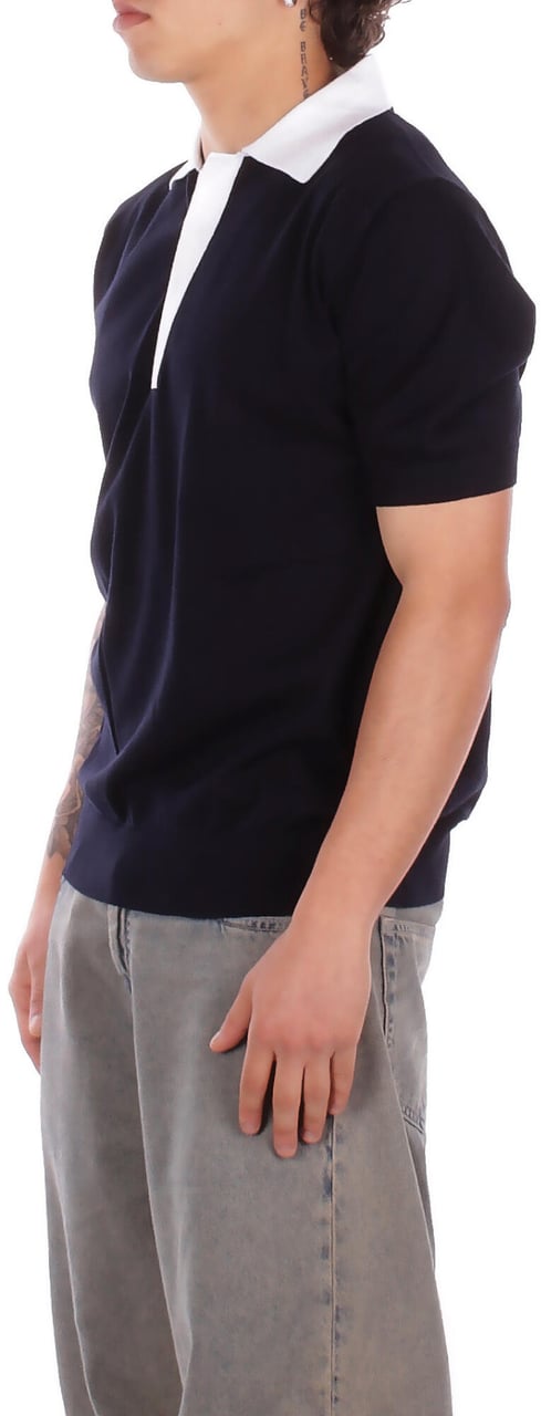 Alpha Studio T-Shirts And Polos Blu Notte Navy