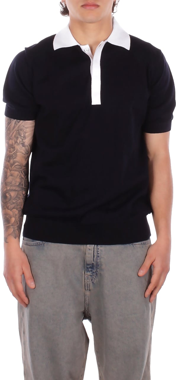 Alpha Studio T-Shirts And Polos Blu Notte Navy