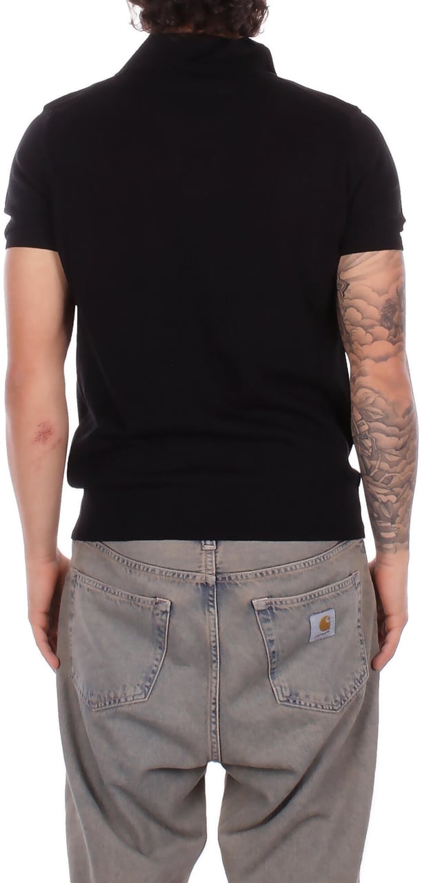 Alpha Studio T-Shirts And Polos Nero Zwart