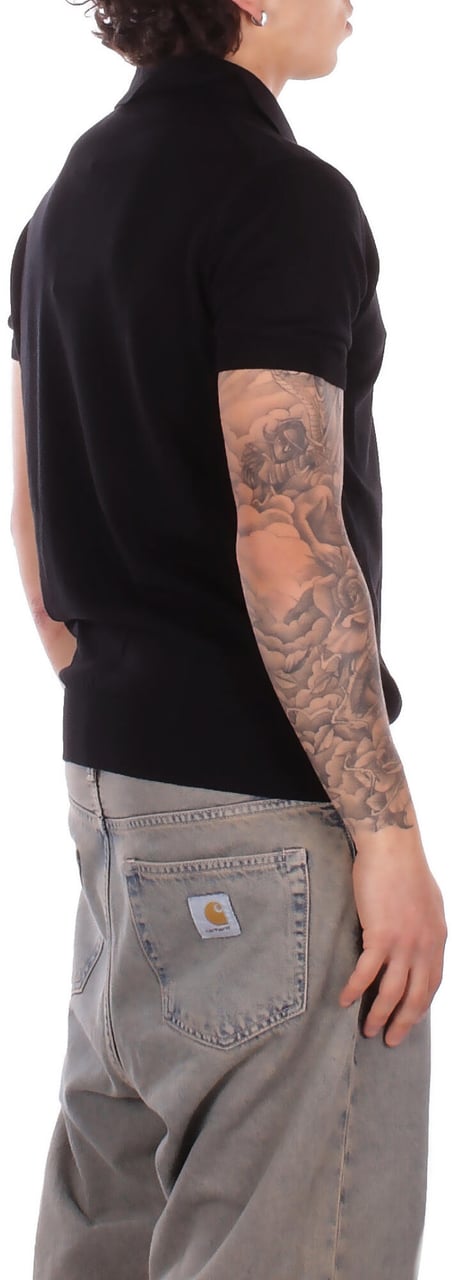 Alpha Studio T-Shirts And Polos Nero Zwart