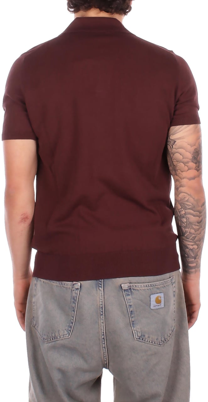 Alpha Studio T-Shirts And Polos Cioccolato Bruin