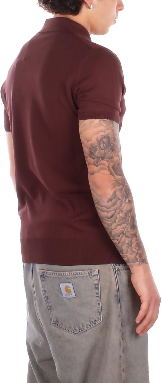 Alpha Studio T-Shirts And Polos Cioccolato Bruin