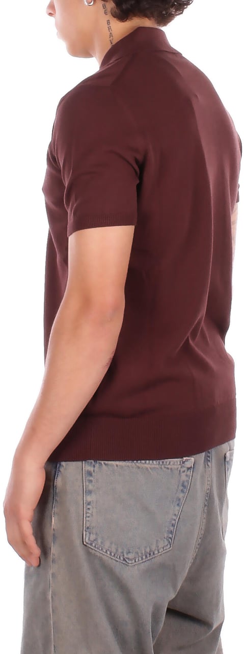 Alpha Studio T-Shirts And Polos Cioccolato Bruin