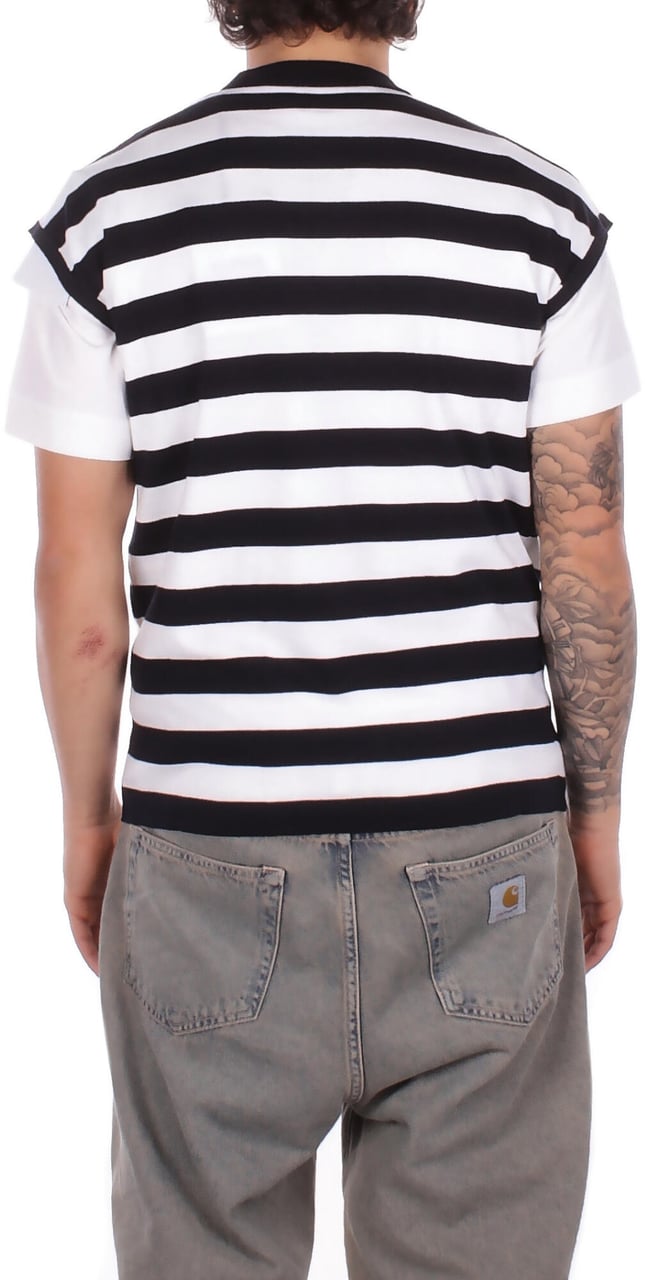 Alpha Studio T-Shirts And Polos Blu Bianco Divers